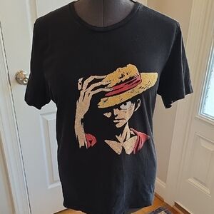 One Piece Anime Black T-Shirt